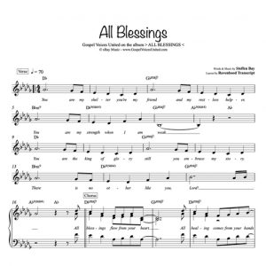 All Blessings Sheet music